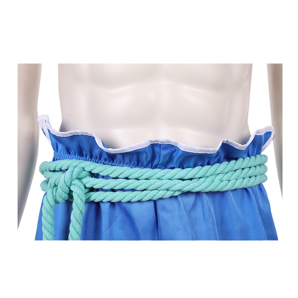Cosplay Costume Raww Forgotten Island(2026) Film Cosplay Gilet Rouge+Short Bleu Homme
