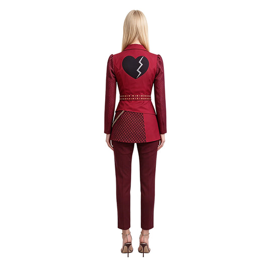 Cosplay Costume Red Descendants: Wicked Wonderland(2026) Film Cosplay Tenue Rouge Adulte & Enfant