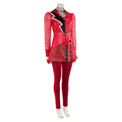Cosplay Costume Red Descendants: Wicked Wonderland(2026) Film Cosplay Tenue Rouge de Cuir Femme