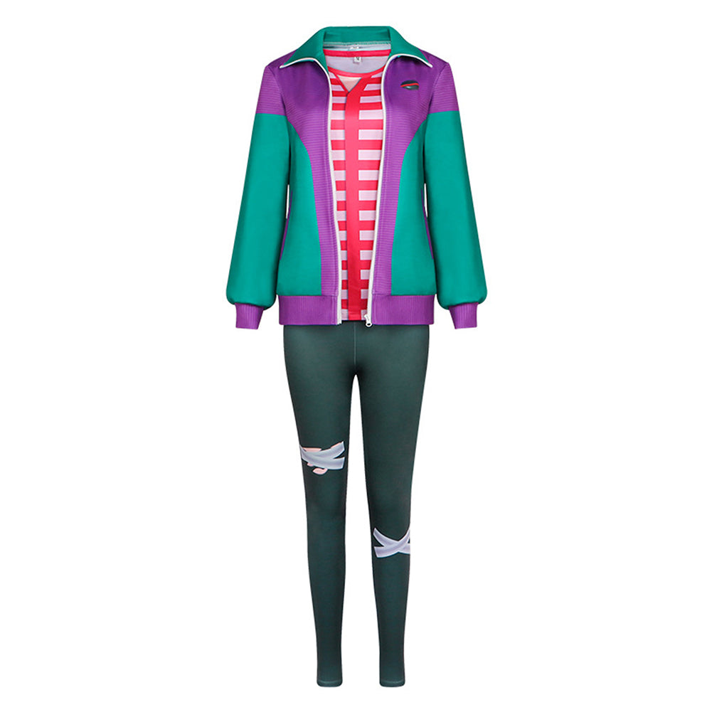 Cosplay Costume Risa Forgotten Island(2026) Film Cosplay Tenue Verte Femme