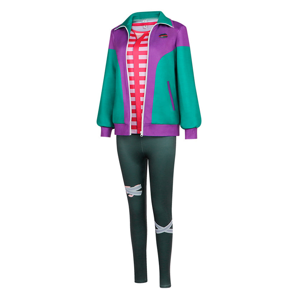 Cosplay Costume Risa Forgotten Island(2026) Film Cosplay Tenue Verte Femme
