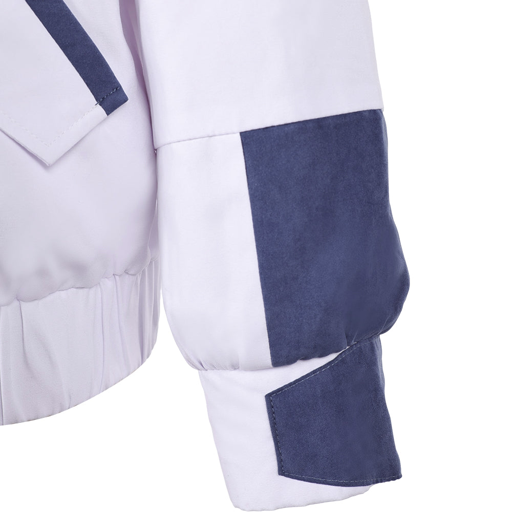Cosplay Costume Roman Carax Cyberpunk: Edgerunners 2(2026) TV Cosplay Veste Blanche Homme