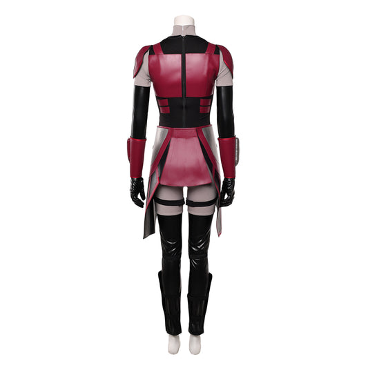 Cosplay Costume Rook Kast Maul: Seigneur de l'Ombre(2026) TV Cosplay Tenue Rouge et Noire Femme