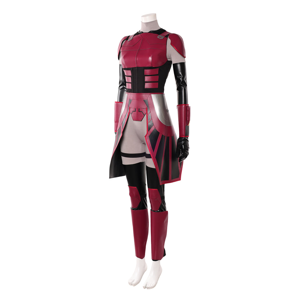 Cosplay Costume Rook Kast Maul: Seigneur de l'Ombre(2026) TV Cosplay Tenue Rouge et Noire Femme