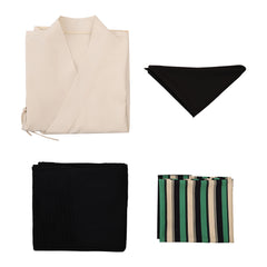 Cosplay Costume Roronoa Zoro One Piece Live Action 2(2026) TV Cosplay Tenue Noire et Beige Homme