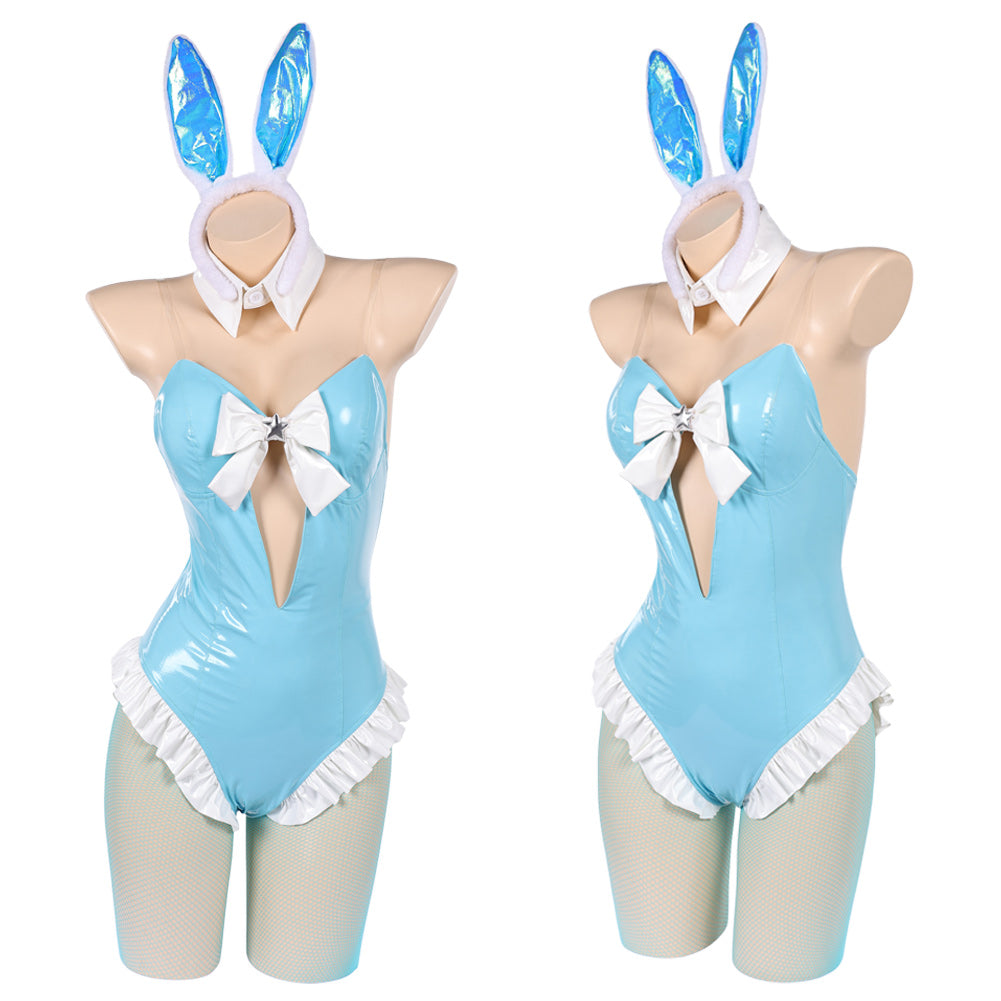Cosplay Costume Rosalina The Super Mario Galaxy Movie(2026) Film Cosplay Bunny Girl Tenue Bleue Femme