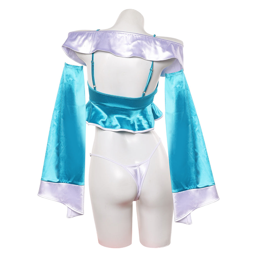 Cosplay Costume Rosalina The Super Mario Galaxy Movie(2026) Film Cosplay Lingerie Sexy Bleu Femme