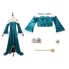 Cosplay Costume Rosalina The Super Mario Galaxy Movie(2026) Film Cosplay Robe Cyan Femme