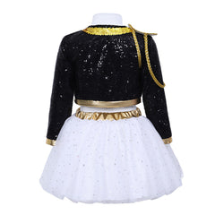 Cosplay Costume Rumi KDH Film Cosplay Tenue Noire Enfant