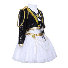 Cosplay Costume Rumi KDH Film Cosplay Tenue Noire Enfant