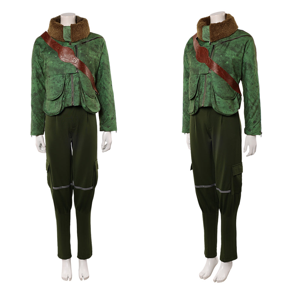 Cosplay Costume Ruthye Marye Knoll Supergirl(2026) Film Cosplay Tenue Verte Femme