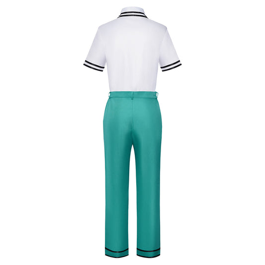 Cosplay Costume Saiki Kusuo The Disastrous Life of Saiki K Anime Cosplay Uniforme Blanche et Verte Homme