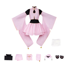 Cosplay Costume Sakura Kinomoto Cardcaptor Sakura Anime Cosplay Tenue Rose et Noire Femme