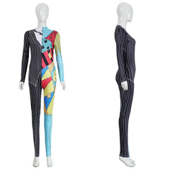 Cosplay Costume Sally The Nightmare Before Christmas(1993) Film Cosplay Combinaison Noire Femme