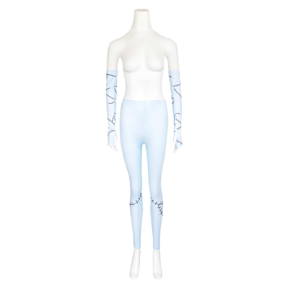 Cosplay Costume Sally The Nightmare Before Christmas(1993) Film Cosplay Pantalon et Manchons Femme