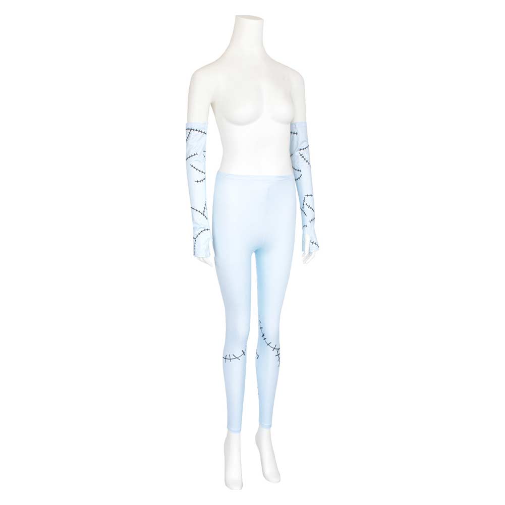 Cosplay Costume Sally The Nightmare Before Christmas(1993) Film Cosplay Pantalon et Manchons Femme