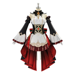 Cosplay Costume Sandone The Marionette Fatui Harbinger Genshin Impact Jeu Cosplay Tenue Rouge et Noire Femme
