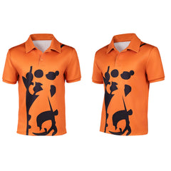 Cosplay Costume Sanji One Piece Live Action 2(2026) TV Cosplay Chemise Polo Orange Homme