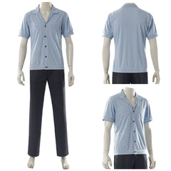 Cosplay Costume Sanji One Piece Live Action 2(2026) TV Cosplay Tenue Noire et Bleue Homme