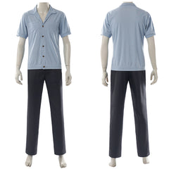 Cosplay Costume Sanji One Piece Live Action 2(2026) TV Cosplay Tenue Noire et Bleue Homme