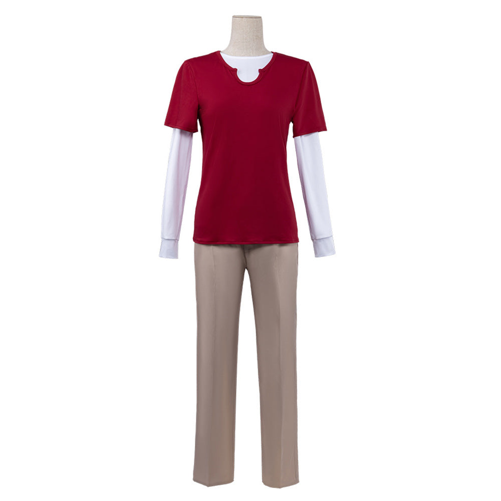 Cosplay Costume Sanji One Piece Live Action 2(2026) TV Cosplay Tenue Rouge Homme