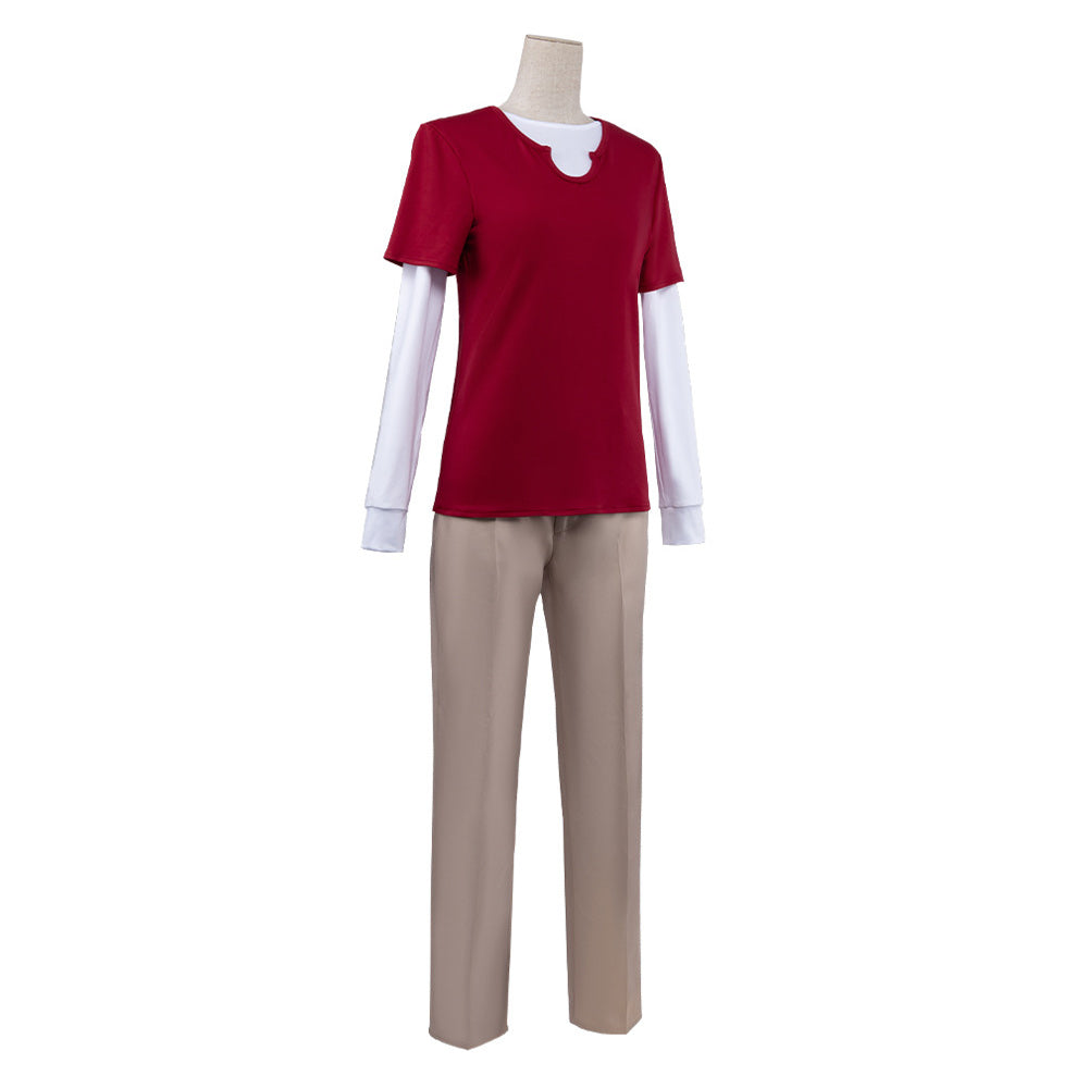 Cosplay Costume Sanji One Piece Live Action 2(2026) TV Cosplay Tenue Rouge Homme