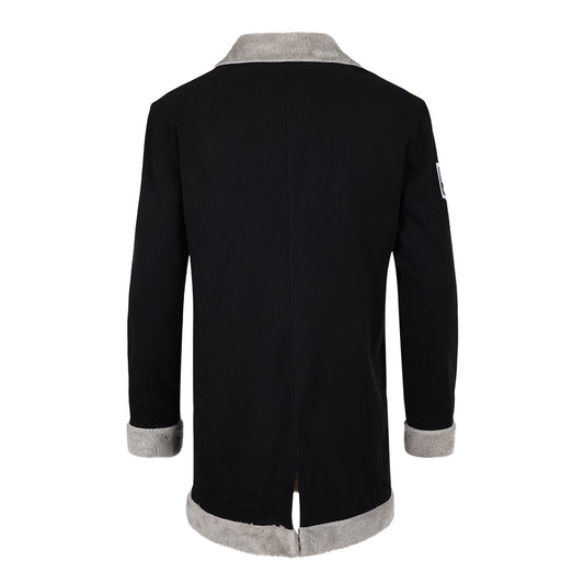 Cosplay Costume Sanji One Piece Live Action 2(2026) TV Cosplay Veste Noire Homme