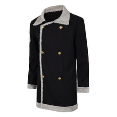 Cosplay Costume Sanji One Piece Live Action 2(2026) TV Cosplay Veste Noire Homme