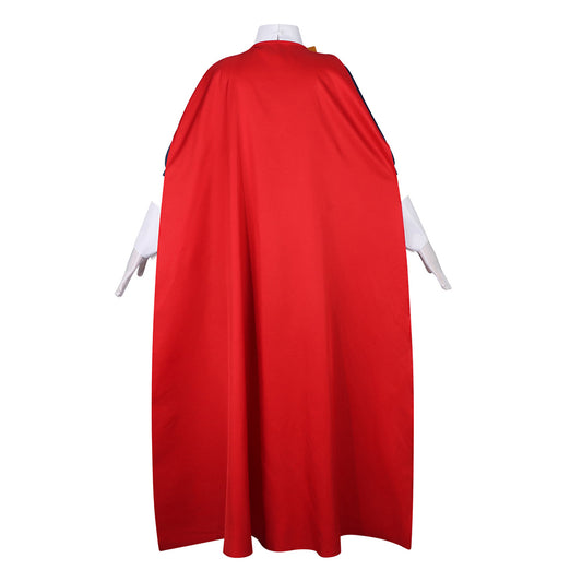 Cosplay Costume Sapphire The Ribbon Hero(2026) Anime Cosplay Combinaison Bleue et Rouge Femme