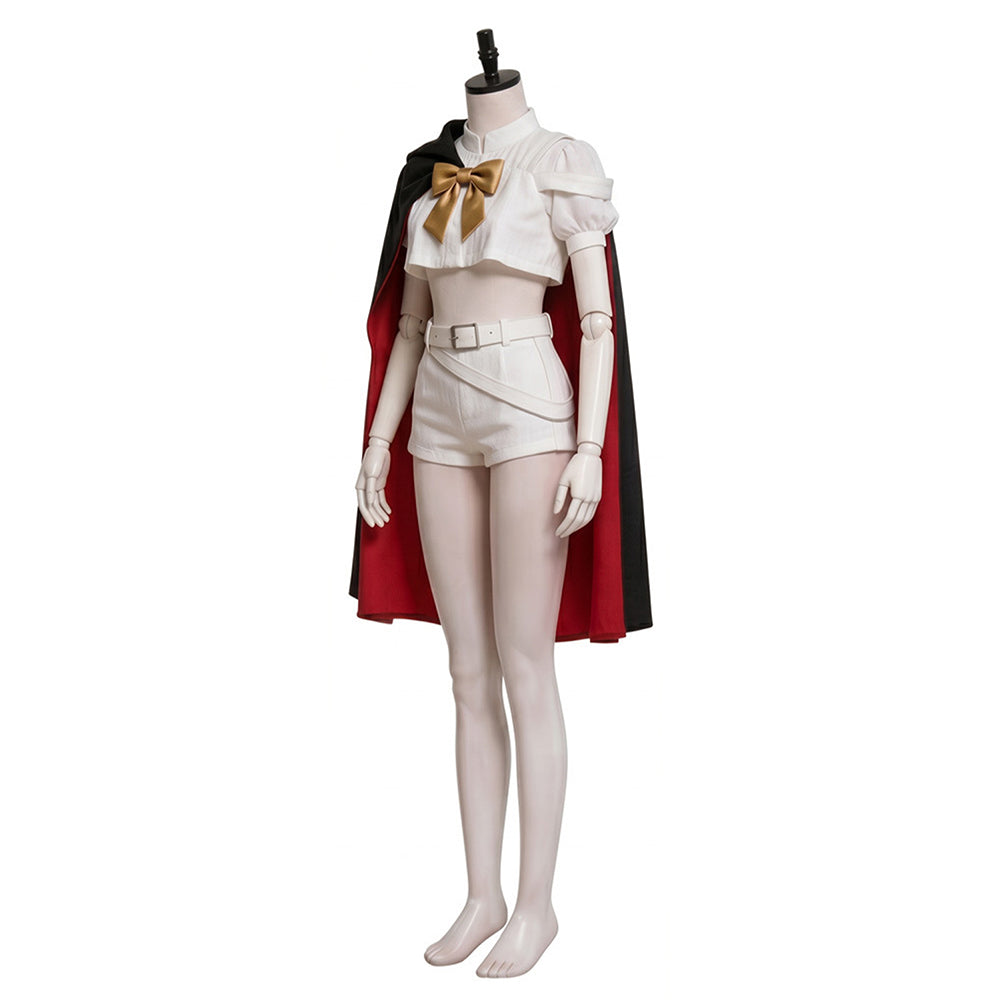 Cosplay Costume Sapphire The Ribbon Hero(2026) Anime Cosplay Tenue Blanche et Noire Femme