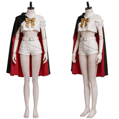 Cosplay Costume Sapphire The Ribbon Hero(2026) Anime Cosplay Tenue Blanche et Noire Femme