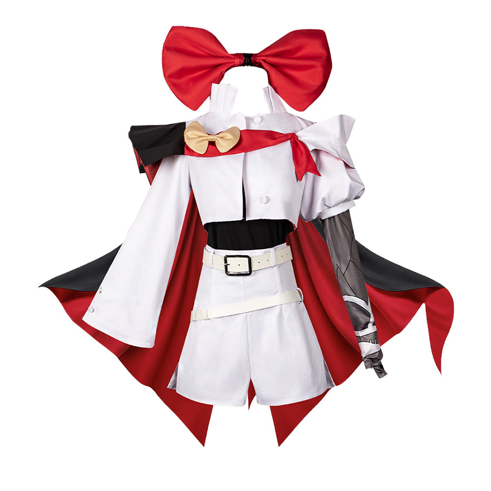 Cosplay Costume Sapphire The Ribbon Hero(2026) Anime Cosplay Tenue Blanche et Noire Femme Ver.2