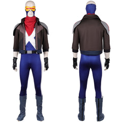 Cosplay Costume Scott Summers X-Men '97 Saison 2(2026) TV Cosplay Combinaison Bleue+Veste Homme