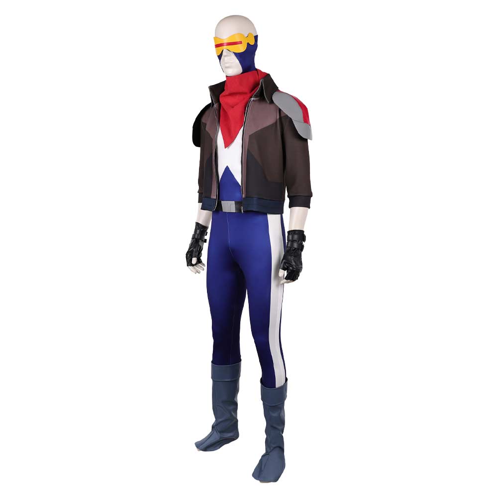 Cosplay Costume Scott Summers X-Men '97 Saison 2(2026) TV Cosplay Combinaison Bleue+Veste Homme