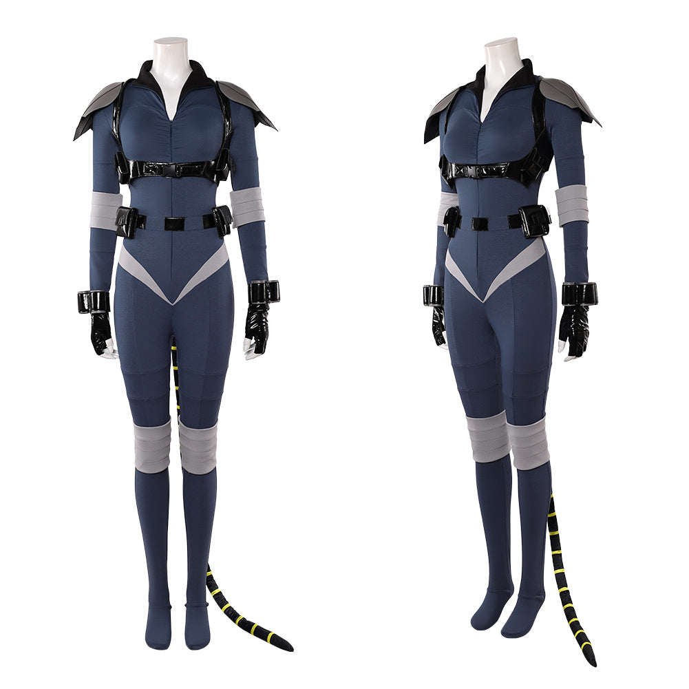 Cosplay Costume Selina Kyle Absolute Catwoman #1(2026) Bande Dessinée Cosplay Tenue Bleue Femme
