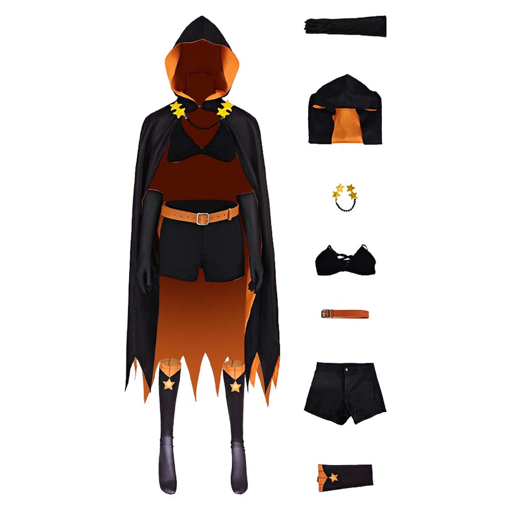Cosplay Costume Shaula Re Zero Saison 4 The Stars that Inscry the Present(2026) Anime Cosplay Tenue Noire Femme