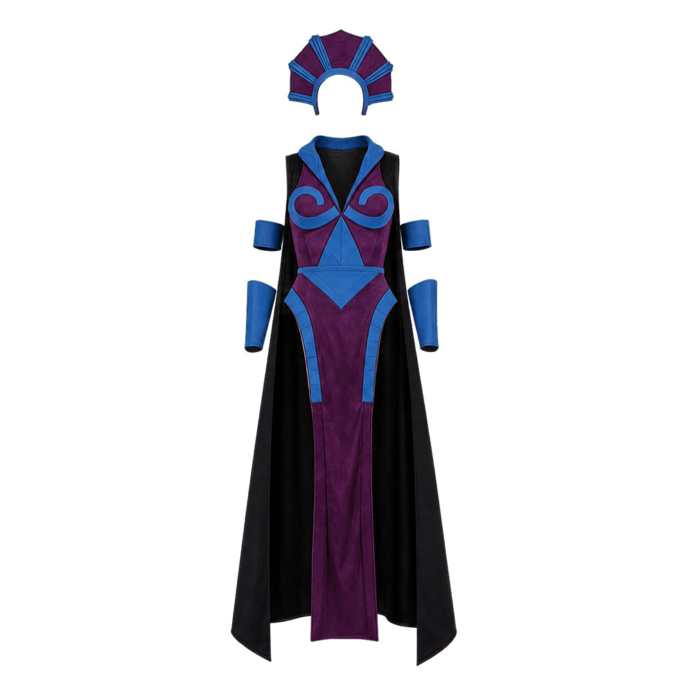 Cosplay Costume Skeleton King Les Maîtres de l'Univers(2026) Film Cosplay Robe Violette Femme