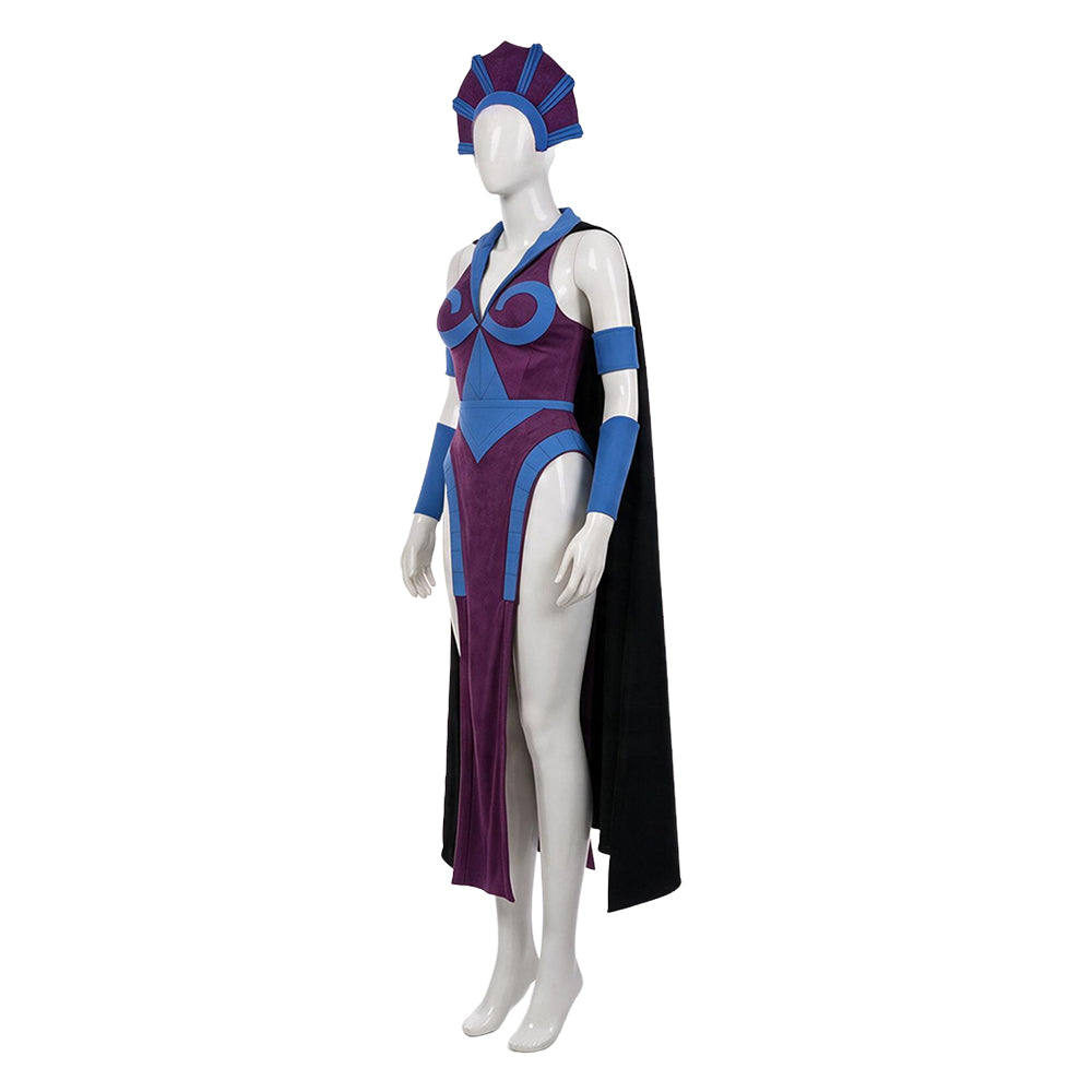 Cosplay Costume Skeleton King Les Maîtres de l'Univers(2026) Film Cosplay Robe Violette Femme