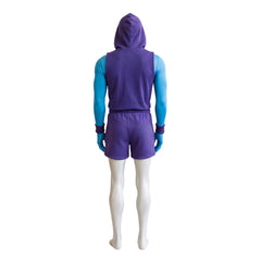 Cosplay Costume Skeleton King Les Maîtres de l'Univers(2026) Film Cosplay Tenue de Sport Violette Homme