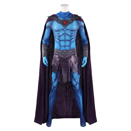 Cosplay Costume Skeletor Les Maîtres de l'Univers(2026) Film Cosplay Combinaison Bleue Homme