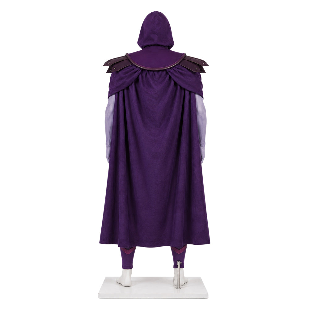 Cosplay Costume Skeletor Les Maîtres de l'Univers(2026) Film Cosplay Combinaison Violette Homme