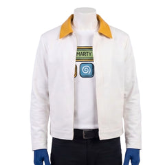 Cosplay Costume Smarty Pants Film Cosplay Tenue Blanche Homme