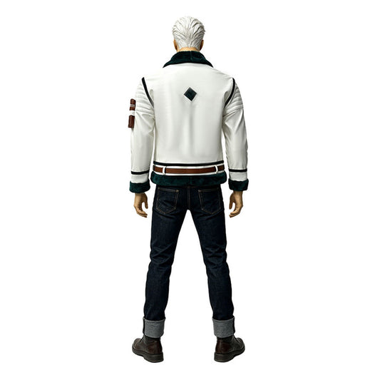 Cosplay Costume Smoker One Piece Live Action 2(2026) TV Cosplay Veste Blanche Homme