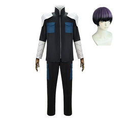 Cosplay Costume Soshiro Hoshina Kaiju No.8 Anime Cosplay Tenue Noire Homme