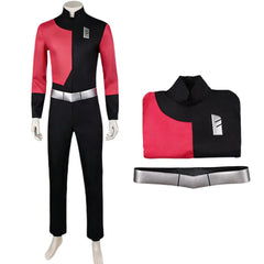 Cosplay Costume Space Racer Invincible 4(2026) TV Cosplay Combinaison Rouge et Noire Homme
