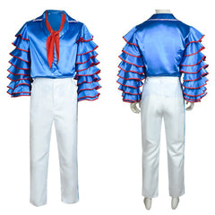 Cosplay Costume Stanley The Mask(1994) Film Cosplay Tenue Blanche et Bleue Homme