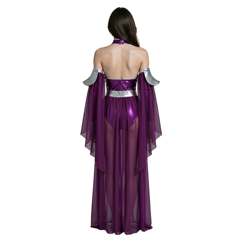 Cosplay Costume Starfire Teen Titans TV Cosplay Tenue Violette Femme
