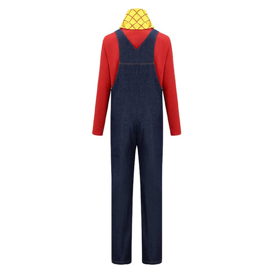 Cosplay Costume Stinky Pete Film Cosplay Tenue Bleue et Rouge Homme