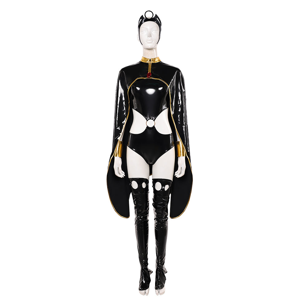 Cosplay Costume Storm X-Men '97 Saison 2(2026) TV Cosplay Tenue Noire de Cuir Femme