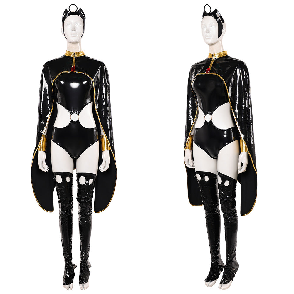 Cosplay Costume Storm X-Men '97 Saison 2(2026) TV Cosplay Tenue Noire de Cuir Femme